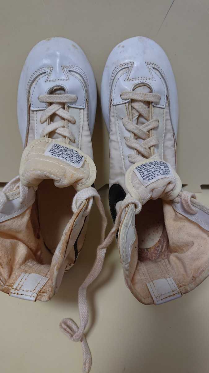 Nike Greco White x Navy US8.5 Made in Taiwan 70s Vintage Used 