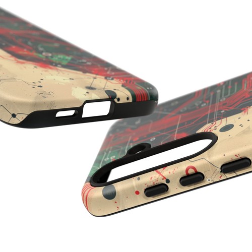 For iPhone | Samsung Galaxy | Pixel Phone Case - Circuit Board Chip Red Green - 第 129/210 張圖片