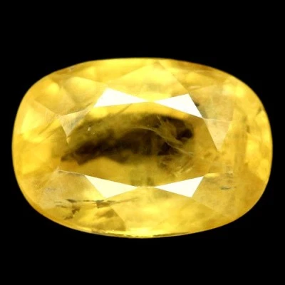SHOLA Echt 2,13 Ct Natürlicher Gelb Saphir Nur Erhitzt aus Thailand - Bild 1 von 2