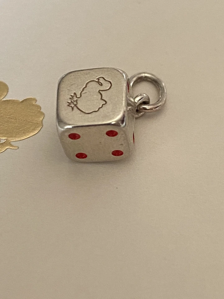 Dodo Pomellato Dado In Argento e Smalto rosso Fuori Produzione INTROVABILE - Immagine 3 di 4