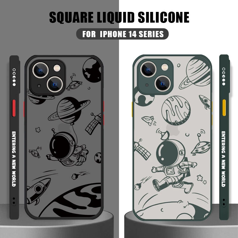 For iPhone 14 13 Pro Max 11 12 XS XR Fashion Astronaut ShockProof TPU Case Cover - Image 4 of 4