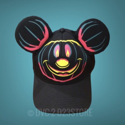 Walt‎ Disney Parks 2023 Halloween Pumpkin Mickey Mouse Ear Hat Baseball Cap  118 Disney Parks 2023 Halloween Pumpkin Mickey Mouse Ear Hat Cap  main image 3