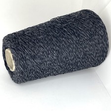 Gray 100 WOOL PURE Yarn on Cone 2 PLIES LACE WEIGHT Crafts USA TARIFF FREE