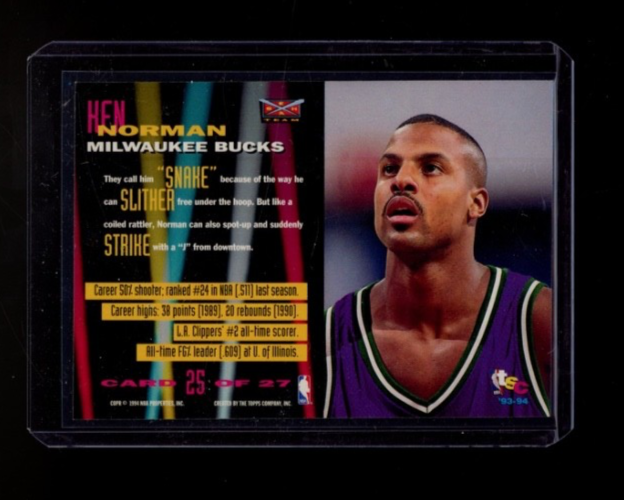 1993-94 Topps Stadium Club Basketball, Beam Team Insert, # 25