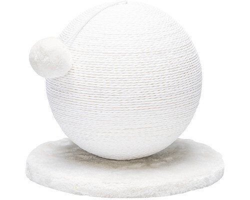 Kratzball Karlie BOLLY 30,5 x 33 x 30,5 cm weiß