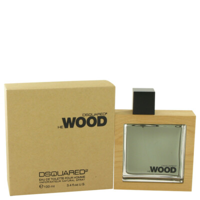 He Wood Men's Cologne by Dsquared2 3.4oz/100ml Edt no cellophane