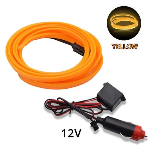 1M/2M/3M/5M Car Interior Lighting LED Strip Auto Decoration Wire Rope Tube Line - Picture 43 of 96