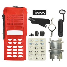 Red Full-keypad Replacement Housing Case Cover For HT1250 RADIO