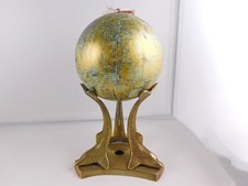 3 Dolphins Brass Orb Holder, Classic Statuary for Table Display of Spheres