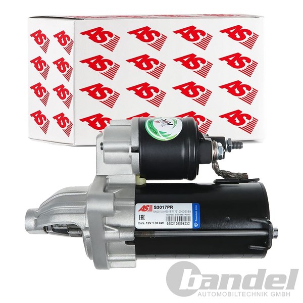 As-Pl Anlasser Starter 1,30Kw Passend FüR Alfa Romeo Mito CitroËN Nemo Fiat 500-image
