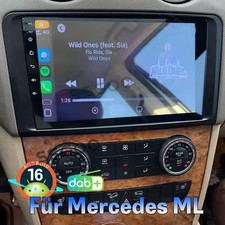 DAB+ F&uuml;r Mercedes Benz ML/GL Klasse W164 X164 Autoradio Android 16 Apple Carplay