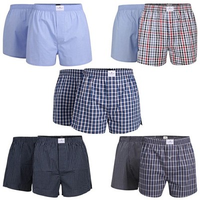 Tom Tailor Men's Web Boxer Shorts, Value Pack - Pure Cotton, Westside C