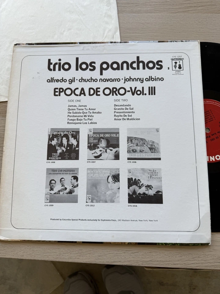 Trio Los Panchos Epoca De Oro Vol. III Bolero CAYTRONICS Complete W/Sleeve! - Image 4 of 4