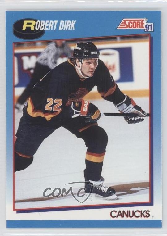 1991-92 Score Canadian Bilingual Robert Dirk #508 0a0