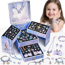 Jewelry Making Kit Toys for Girls 8-12, Bracelet Making Kit for Girls, DIY Cr...