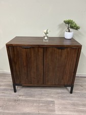  Small Oak Sideboard Oak Furniture Land Detroit RRP £649 (local Delivery Avail)