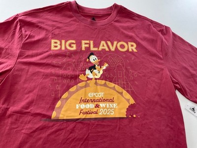 Disney Food And Wine 2025 Donald Duck Big Flavor Adult Shirt size MEDIUM New