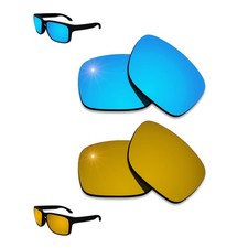 Sky Blue Copper Replacement Lenses For-Oakley Holbrook Metal OO4123 Anti-Scratch