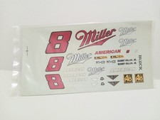 jnj Bobby Hillin Jr #8 Miller Buick 1986 decal 1/25 1/24