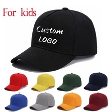 Baseball Custom Logo Photo Cap for Children Sun Cummer Adjustable Hat for Childr