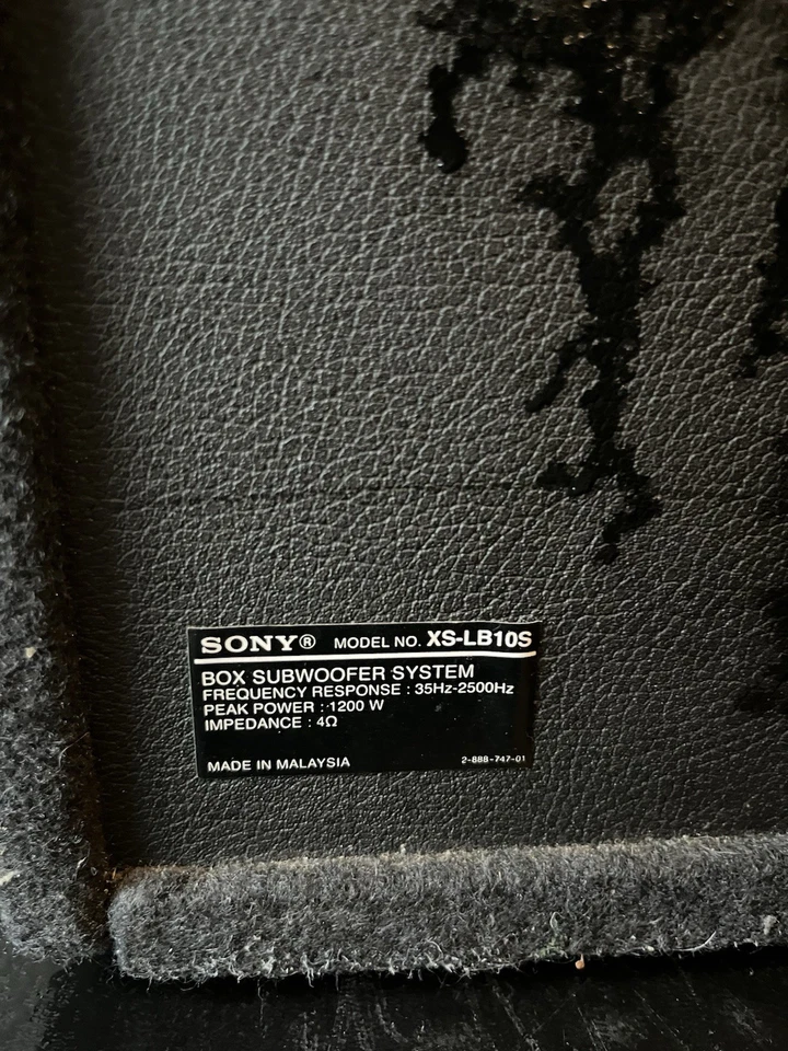 Subwoofer automotivo Sony Xplod 1200W - FUNCIONANDO - Imagem 4 de 4