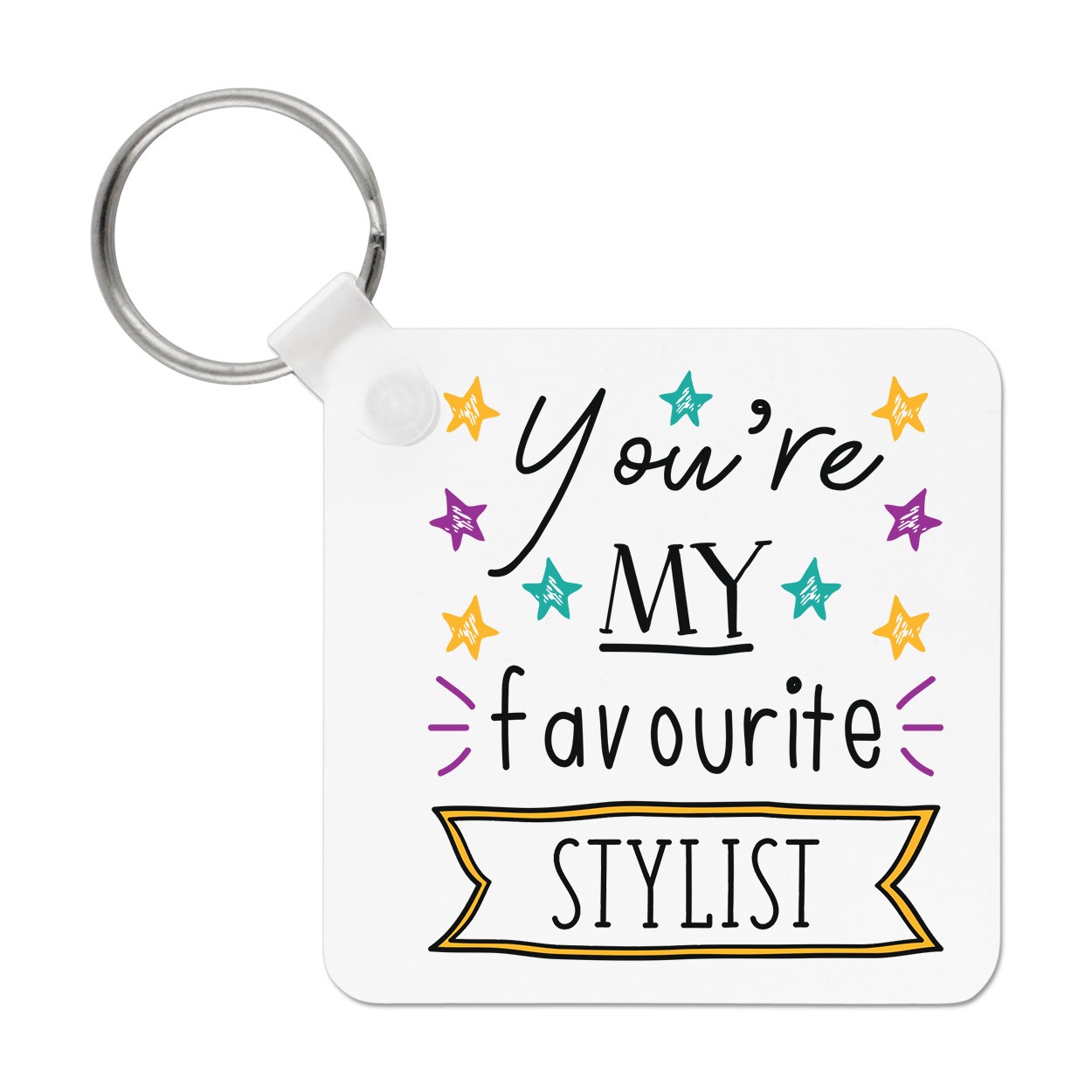 You're My Favourite Stylist Stars Keyring Key Chain - Funny Best