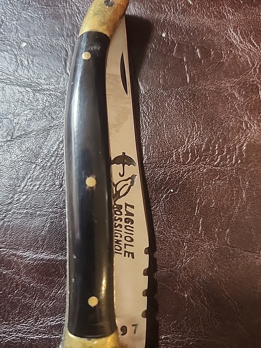 Laguiole ROSSIGNOL Folding Pocket Knife W/ Black Handle 7mm 994 | eBay