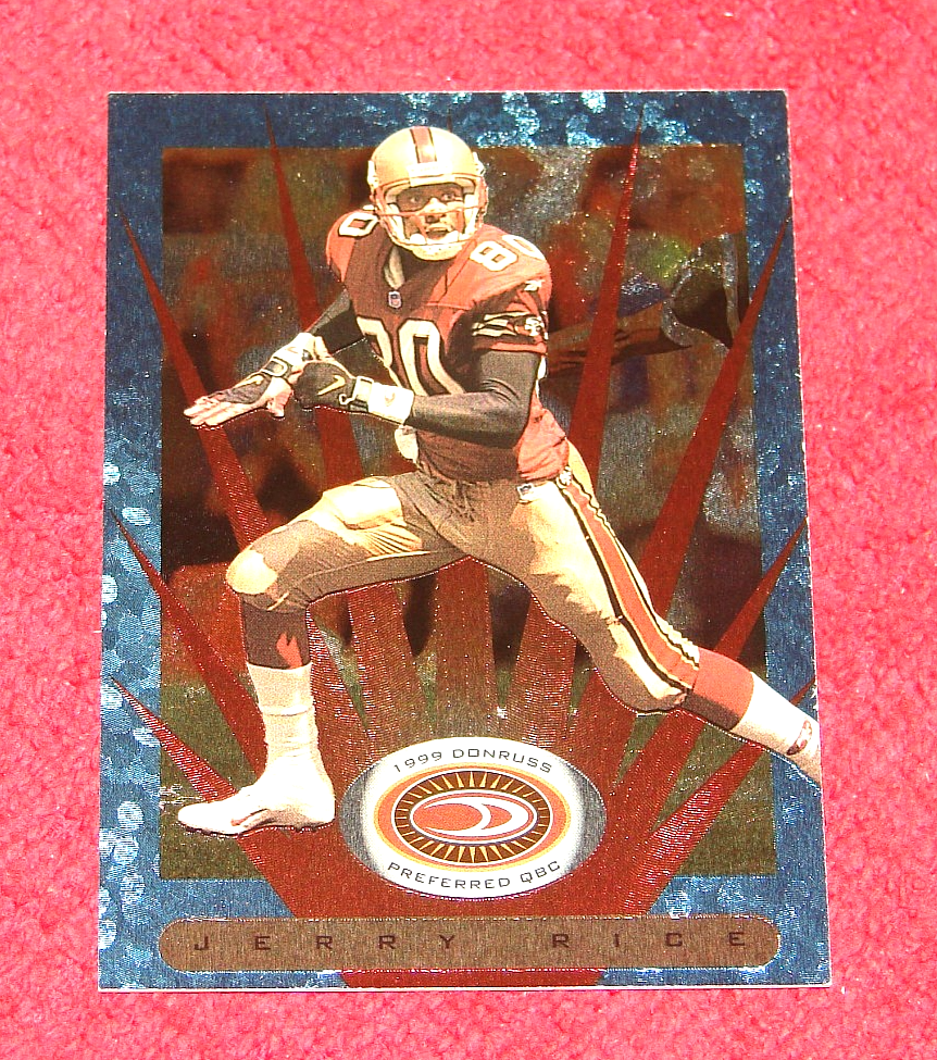 JERRY RICE 49ERS 1999 DONRUSS PREFERRED QBC PLATINUM SP #117