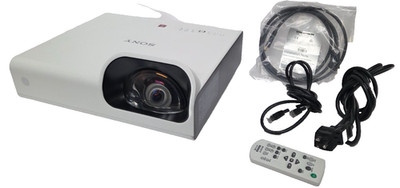 842 Hours (10,000 Life) Sony VPL-SW235 Short Throw WXGA Projector, 3000 Lumens