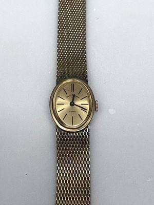 VINTAGE ANDRE BOUCHARD LADIES WIND UP GOLD TONE WATCH   ***