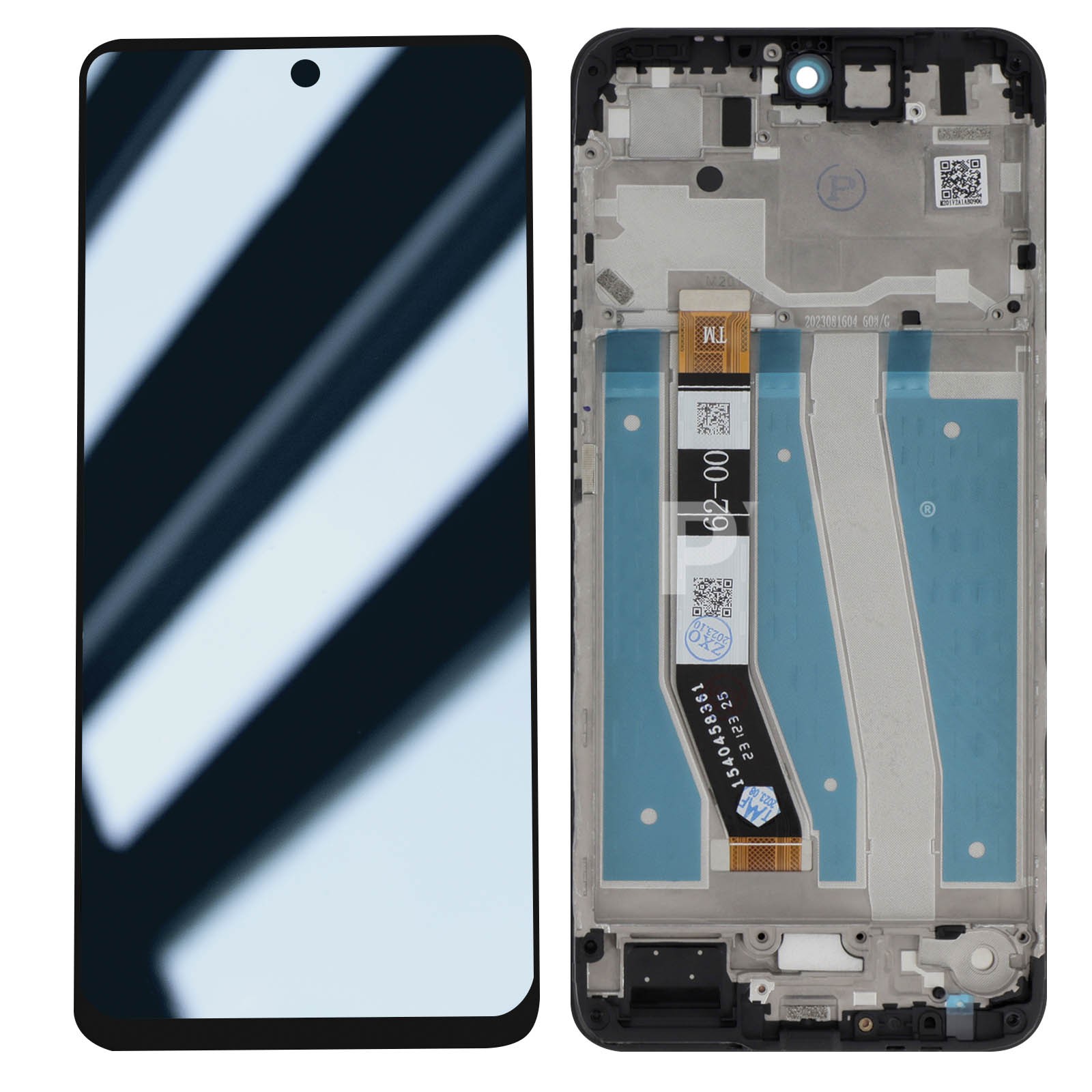Bloc écran Moto G14 tactile fluide et afficheur LCD haute luminosité avec cadre
