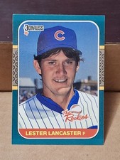 1987 LES LANCASTER DONRUSS THE ROOKIES ROOKIE CARD RC #10 CHICAGO CUBS PHILLIES. rookie card picture