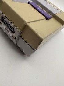 Super Nintendo SNES Console W/ Cables & Controller - Tested & Works Yellowed