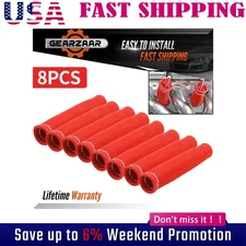 8X 2500° Spark Plug Wire Boots Protector Sleeve Heat Shield Cover For LS1 /LS2