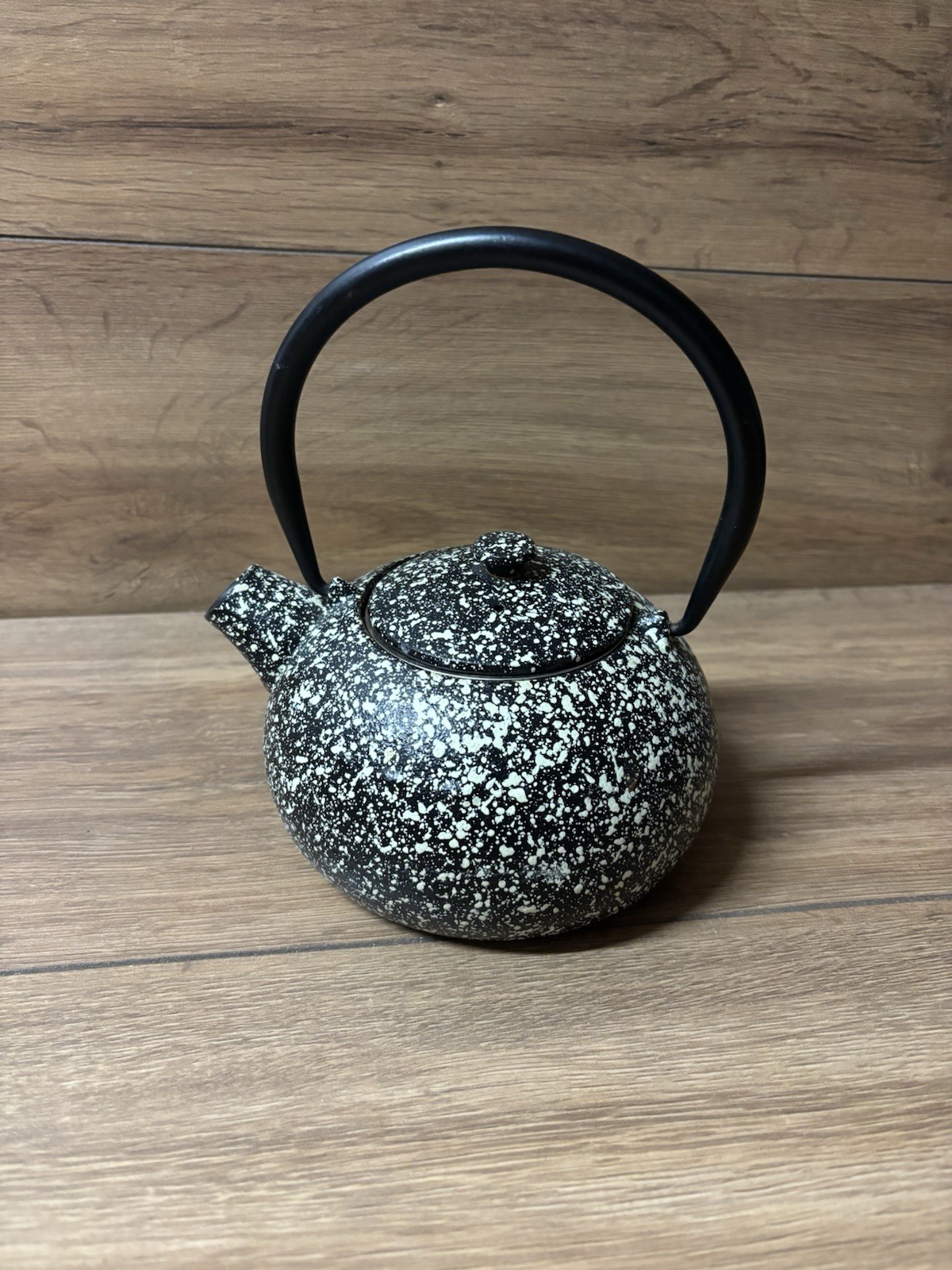 Small Black speckled Cast Iron Teapot Japanese Tea Kettle With Infuser sh10