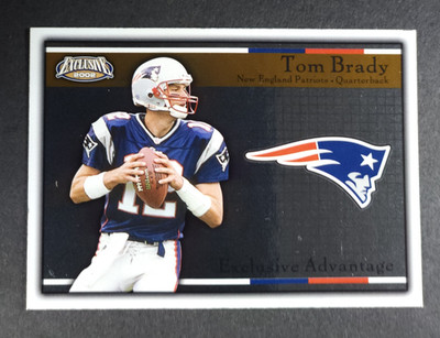 2002 PACIFIC EXCLUSIVE ADVANTAGE #13 TOM BRADY NEW ENGLAND PATRIOTS *NRMT*
