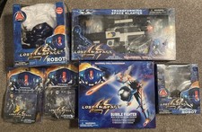 Vintage 1997 LOST IN SPACE LOT TRANSFORMING SPACE BLASTER ROBOT FIGHTER FIGURES