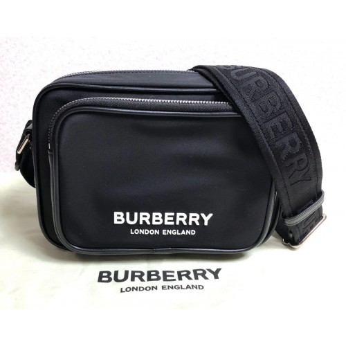 DH244] BURBERRY Paddy Bag Crossbody Shoulder Black London