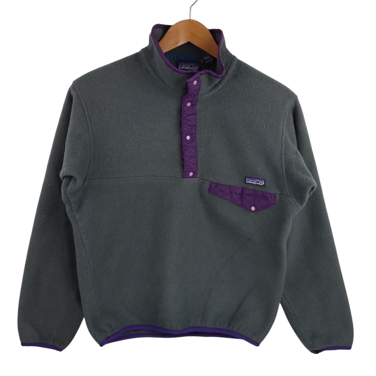 Vtg 1992 Patagonia Synchilla Snap-T Fleece Jacket Mens S Hunter