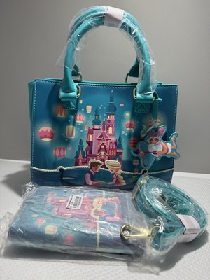 Loungefly Disney Tangled Rapunzel Glow in the Dark Umhängetasche & Handtasche