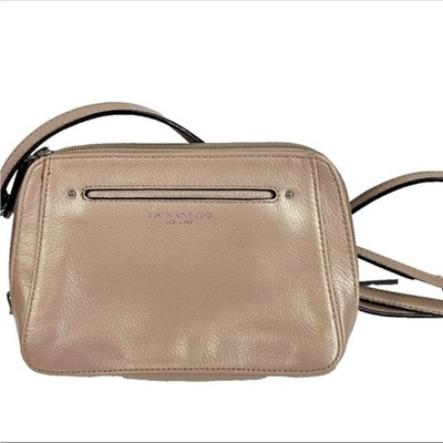 Tignanello BELLA Rose Gold Leather Crossbody Bag EUC Belt Bag Convertible purse