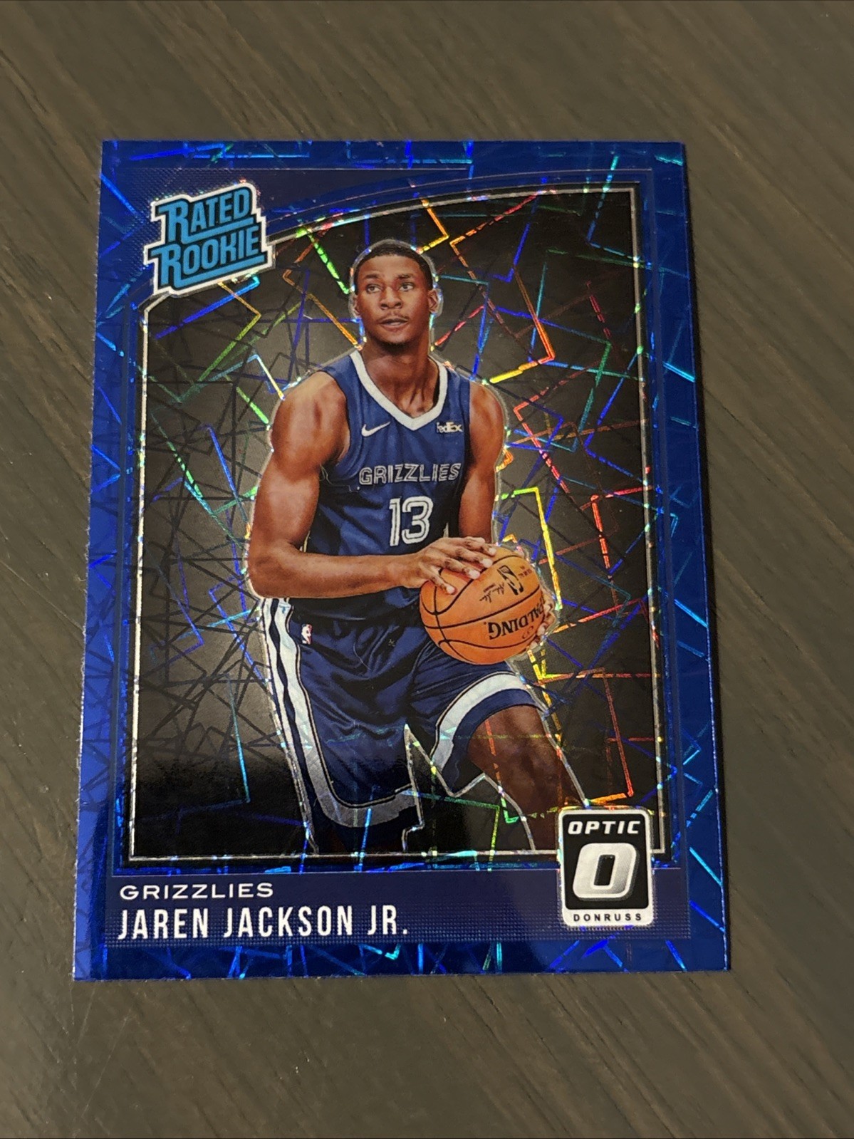 2018-19 Panini Donruss Optic - Rated Rookie Jaren Jackson Jr. #188 Blue Velocity