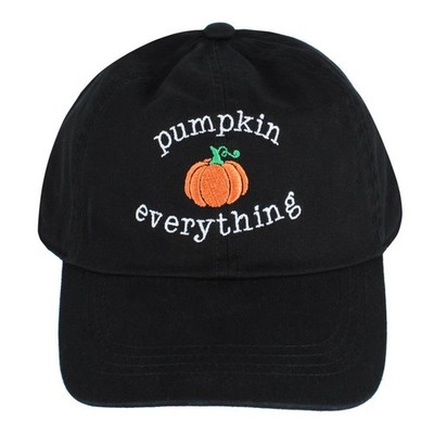 David & Young Women's Pumpkin Everything Stone Washed Baseball Cap