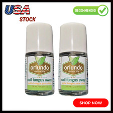 ORIUNDO Natural Nail Fungus Away 2 Pack   Anti-Fungal Nail Treatment New USA