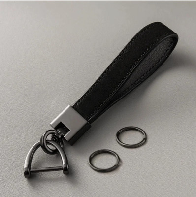Luxus Echtleder Schlüsselanhänger für Männer - Autoschlüsselring Schnalle Halter Geschenk