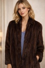 Demi Mahogany Mink Fur-Jacket Length Preowned EC Denmark/Tags Appraisal 1500