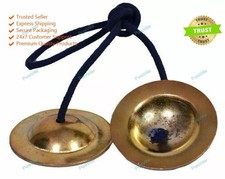 Hand Symbol Brass Manjeera Manjira Musical Percussion Instrument In 2" Inch