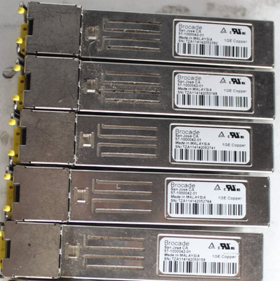 Lot of*5 Brocade 57-1000042-01 1GE Copper SFP+ Optical Transceiver