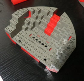 LEGO Pirates Red Beard Runner 6289 Ship Hull Parts MASTS RIGGING 2556 2558 2560