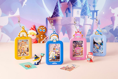 Cookie Run Kingdom Official Photocard Key Holder Keyring Keychain Charm new